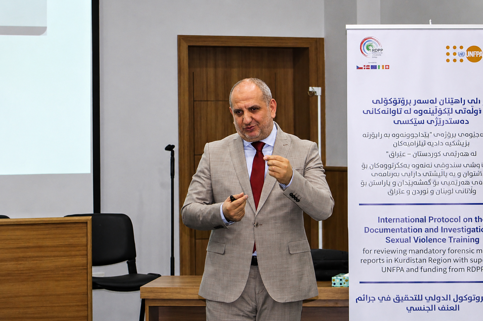 Conducting the First Training Course on the “International Protocol on the Investigation of Sexual Crimes in Conflict-Related Situations”