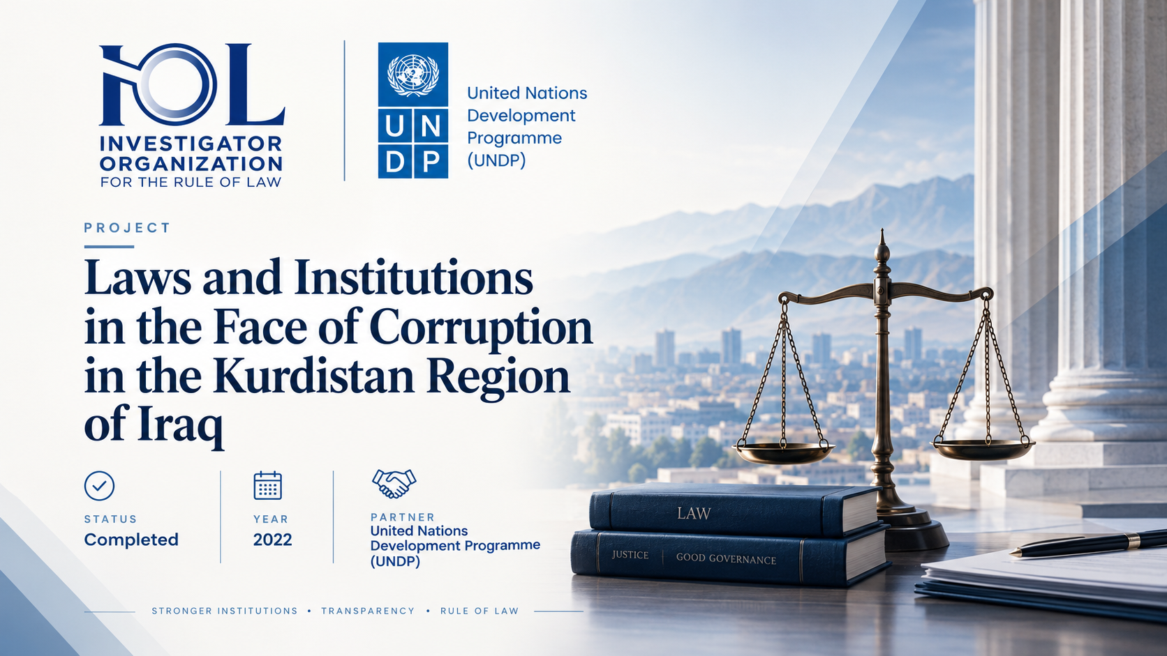 Laws and Institutions in the Face of Corruption in the Kurdistan Region of Iraq