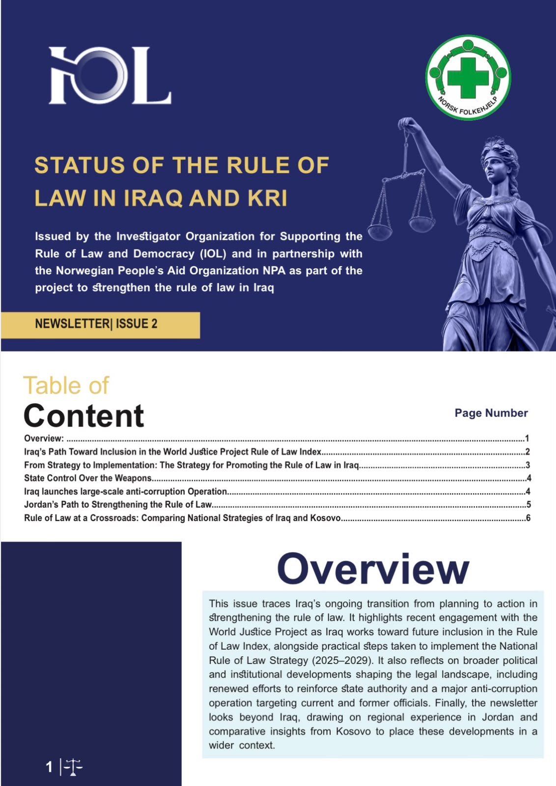 Status of the Rule of Law in Iraq and KRI (Newsletter | Issue 2)